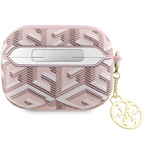 348211_oryg Guess case for AirPods Pro 2 GUAP2PGCE4CP pink Gcube Classic Gold Logo W/Charm