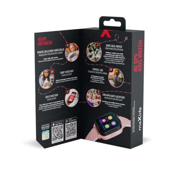 Maxlife smartwatch 4G MXKW-350 pink GPS WiFi