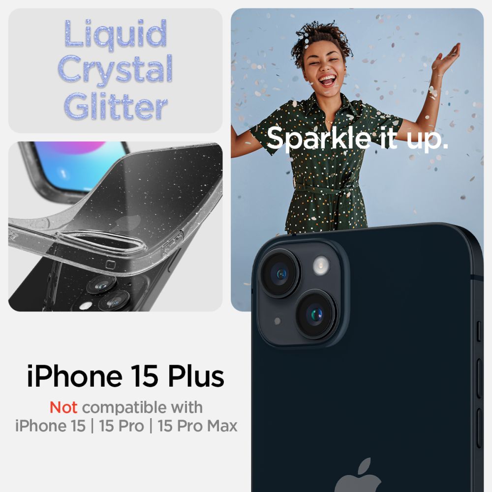 349841_oryg Spigen Liquid Crystal case for iPhone 15 Plus 6,7" glitter crystal