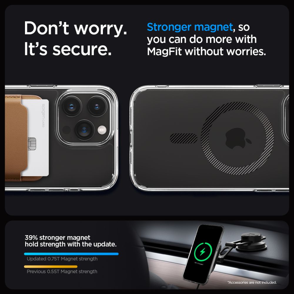 Spigen Ultra Hybrid Magsafe case for iPhone 15 Pro Max 6,7" carbon fiber