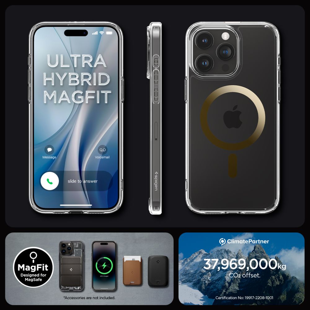 350083_oryg Spigen Ultra Hybrid Magsafe case for iPhone 15 Pro Max 6,7" gold