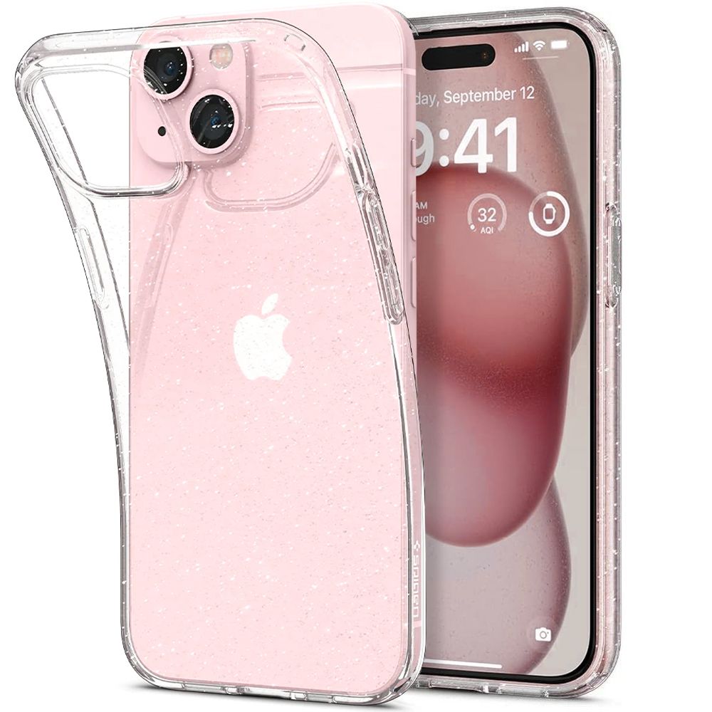 Spigen Liquid Crystal case for iPhone 15 6,1" glitter crystal