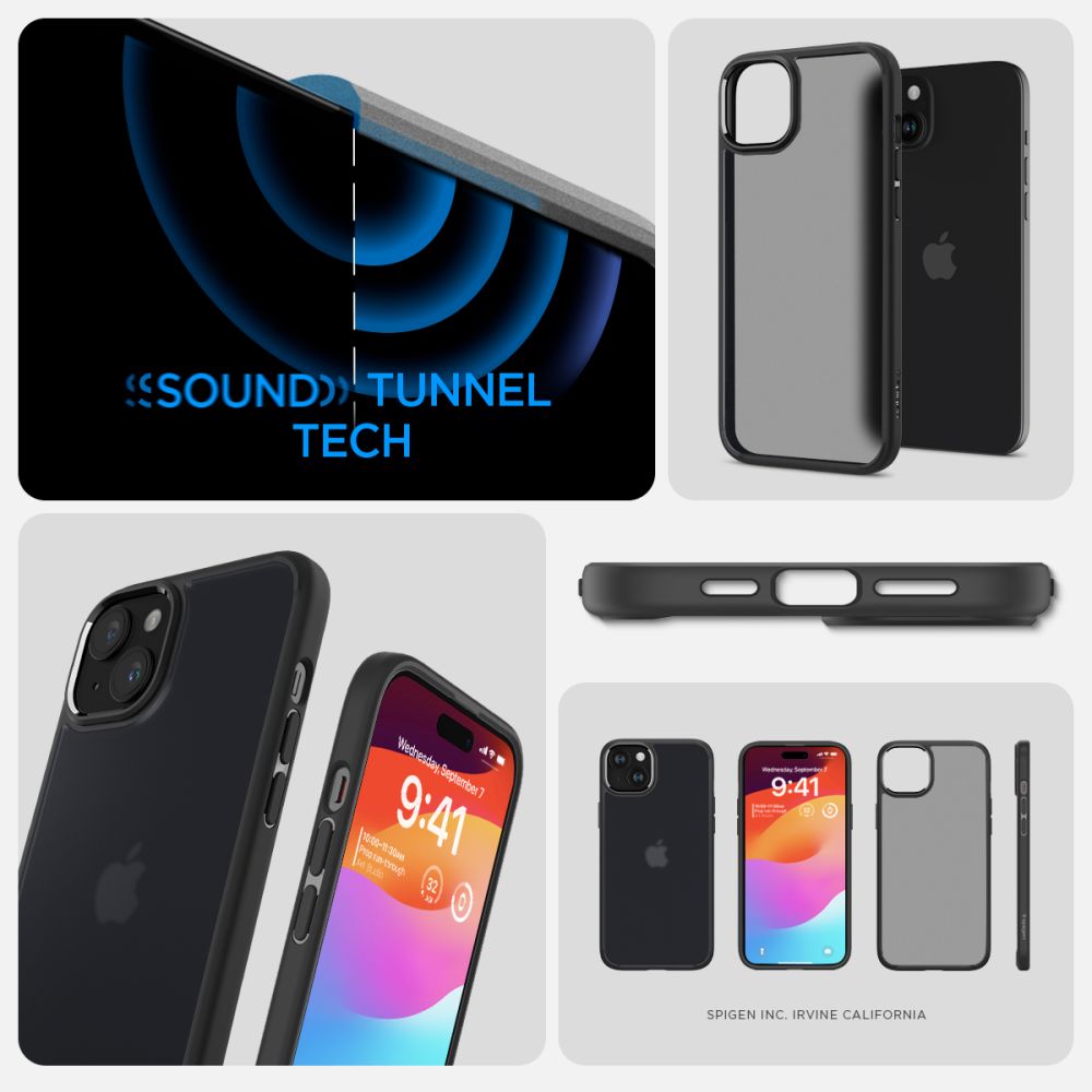 350309_oryg Spigen Ultra Hybrid case for iPhone 15 6,1" frost black
