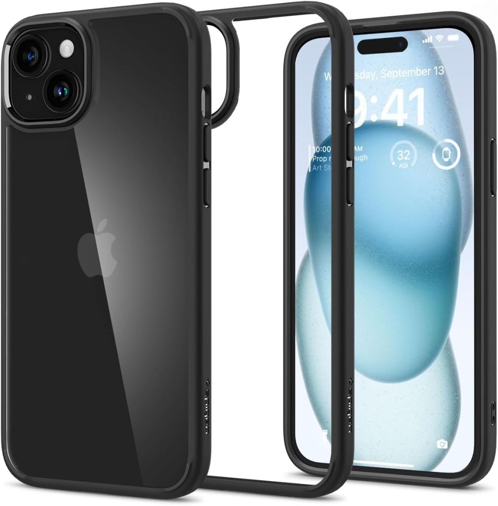 350310_oryg Spigen Ultra Hybrid case for iPhone 15 6,1" matte black