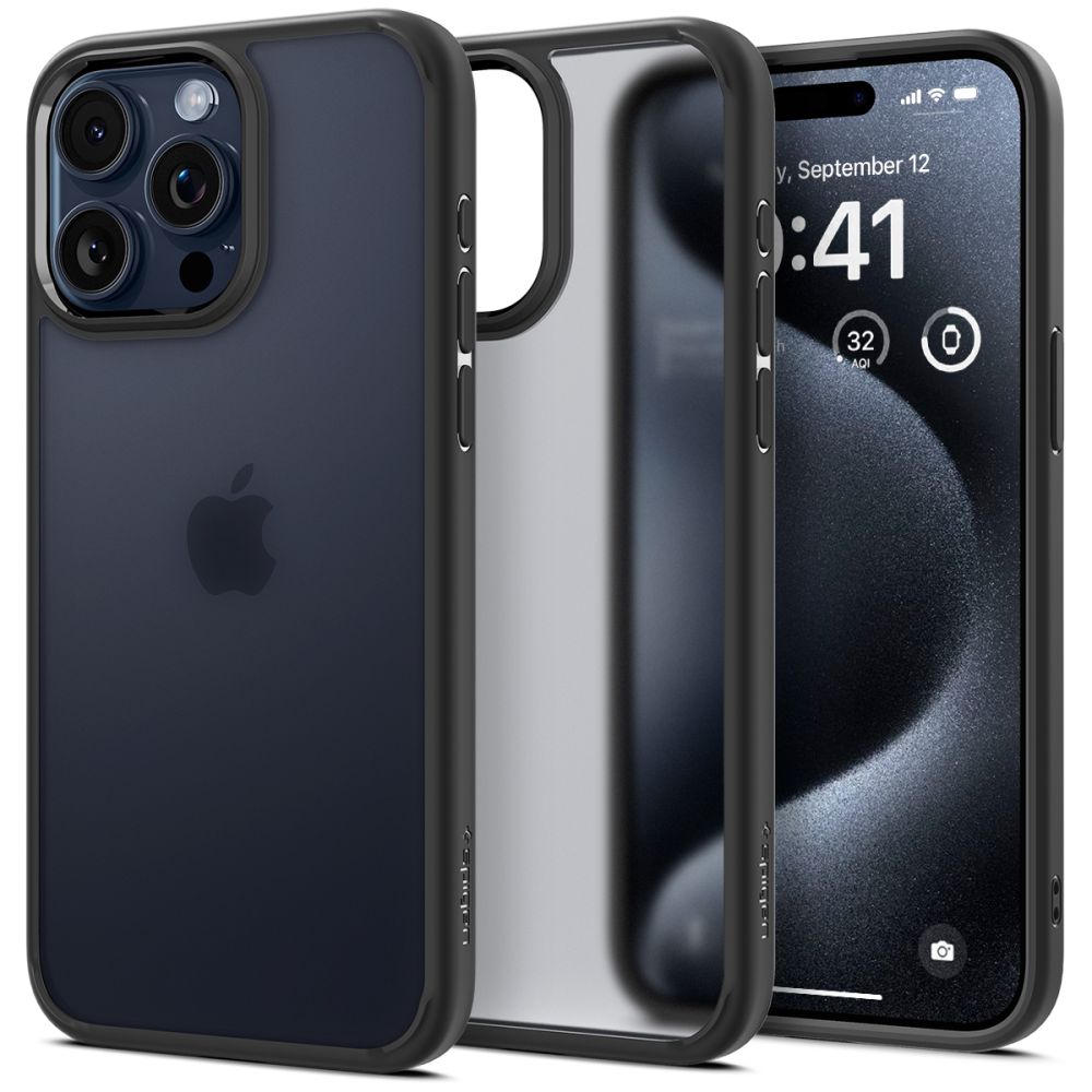 350337_oryg Spigen Ultra Hybrid case for iPhone 15 Pro 6,1" frost black