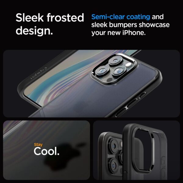 350342_oryg Spigen Ultra Hybrid case for iPhone 15 Pro 6,1" frost black