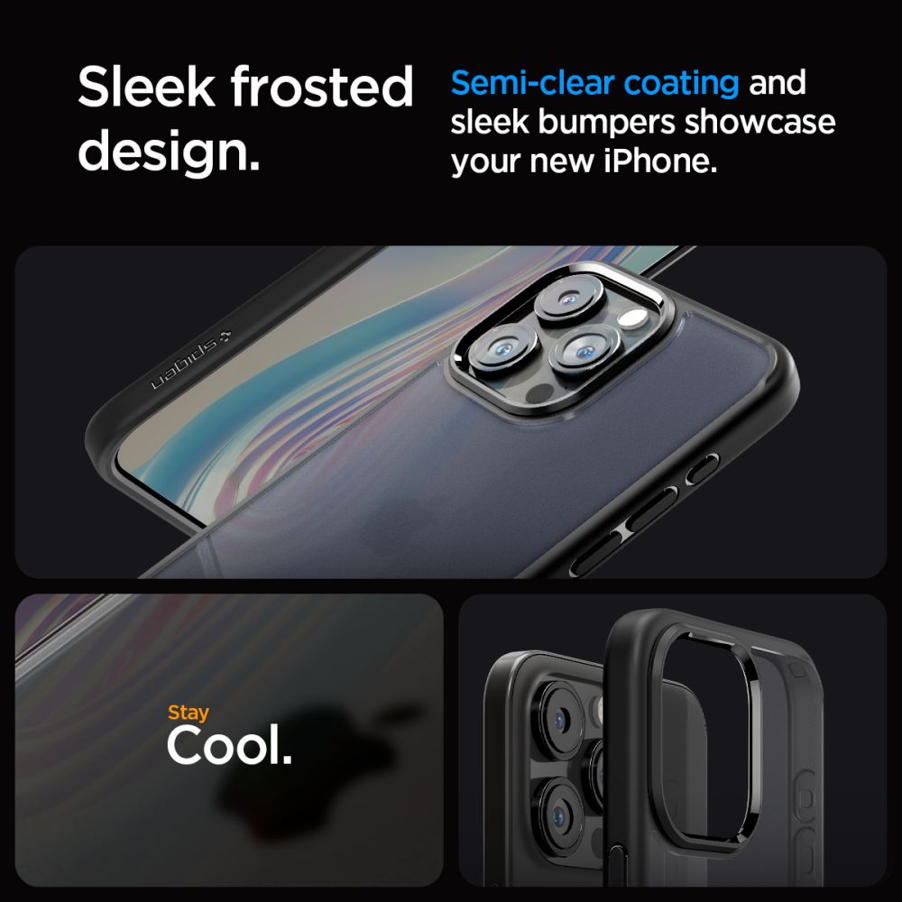 350342_oryg Spigen Ultra Hybrid case for iPhone 15 Pro 6,1" frost black