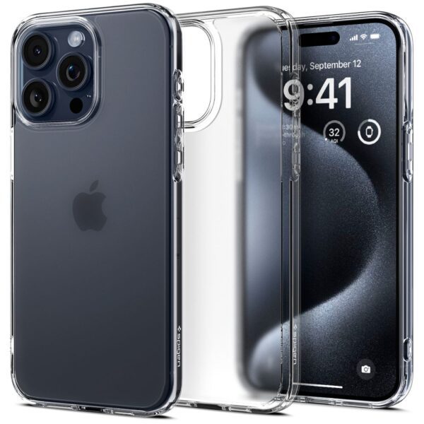 350351_oryg Spigen Ultra Hybrid case for iPhone 15 Pro 6,1" frost clear