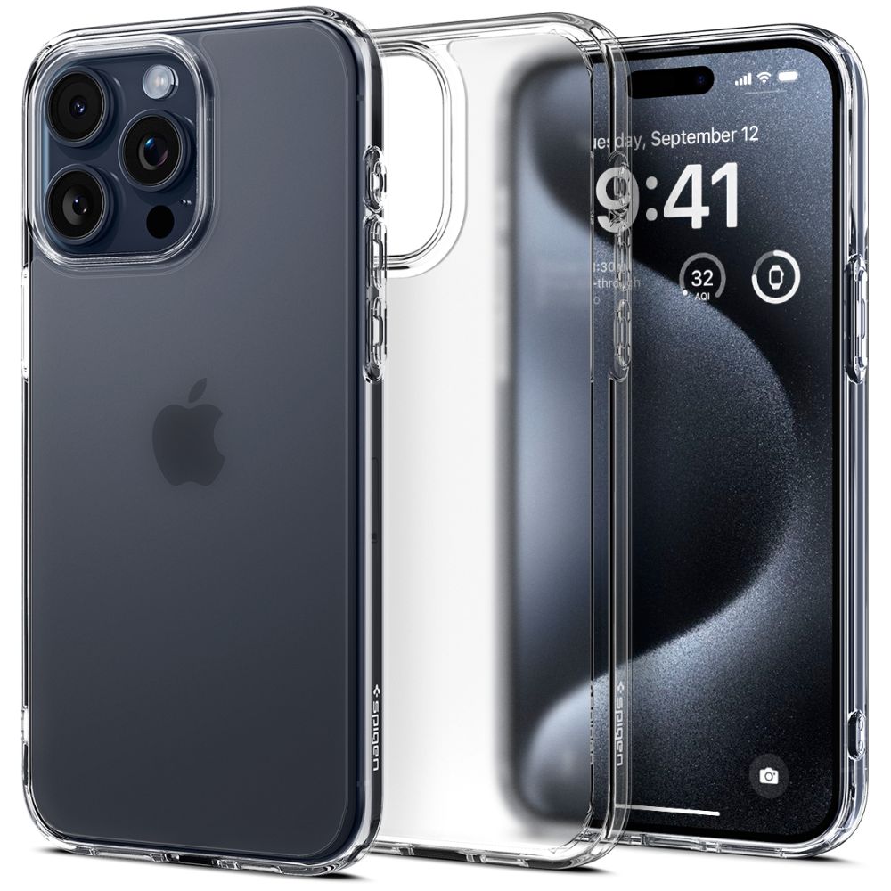 350351_oryg Spigen Ultra Hybrid case for iPhone 15 Pro 6,1" frost clear