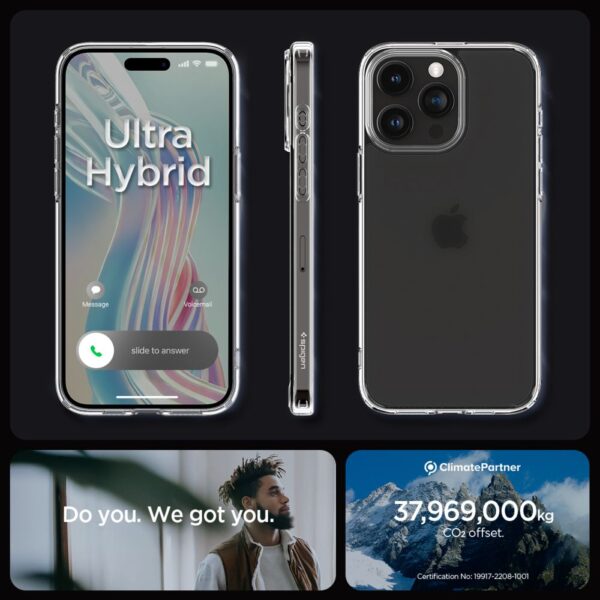 350362_oryg Spigen Ultra Hybrid case for iPhone 15 Pro 6,1" frost clear
