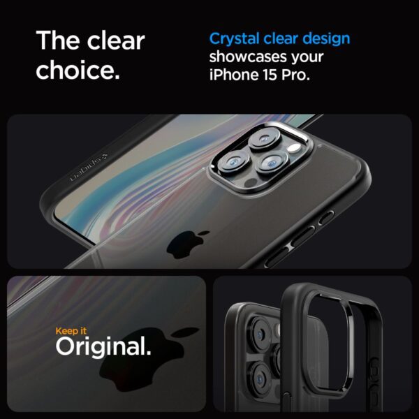 350373_oryg Spigen Ultra Hybrid case for iPhone 15 Pro 6,1" matte black