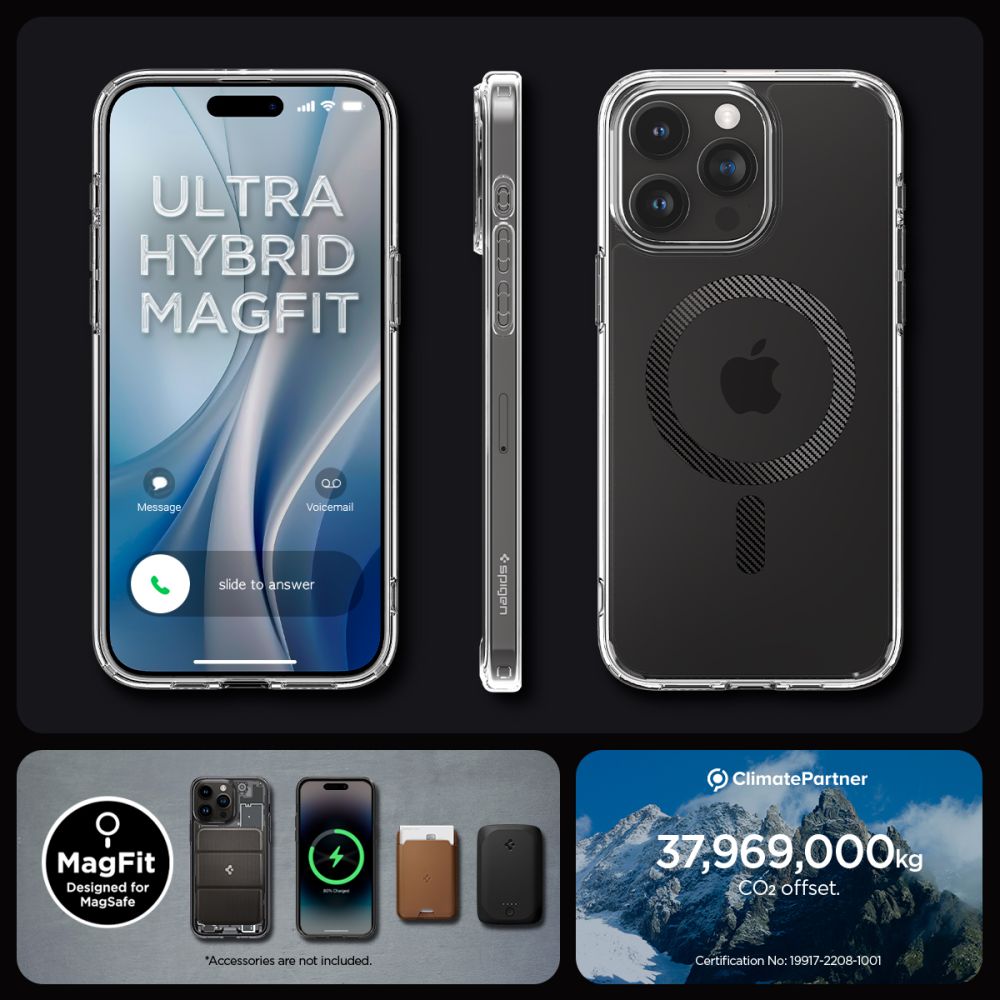 350440_oryg Spigen Ultra Hybrid Magsafe case for iPhone 15 Pro 6,1" carbon fiber