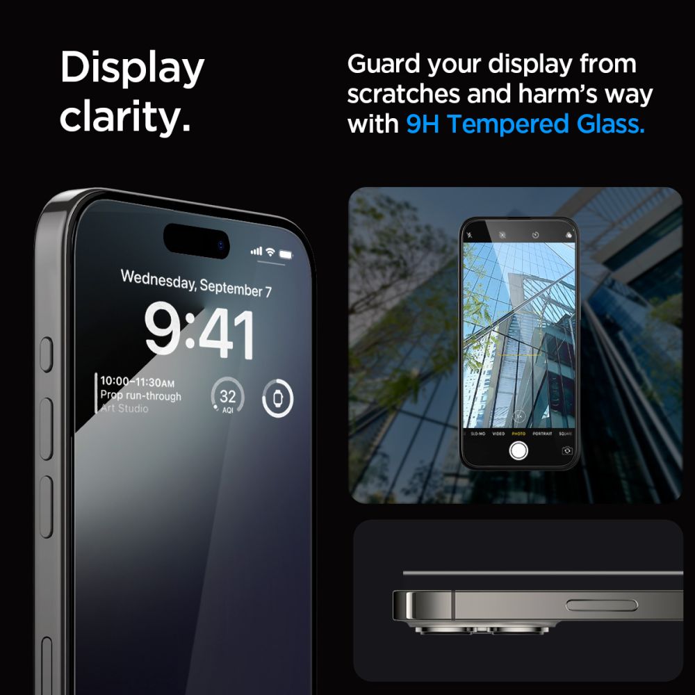 350581_oryg Spigen tempered glass GLAS.TR "EZ FIT" FC 2-PACK for iPhone 15 Pro Max 6,7" black
