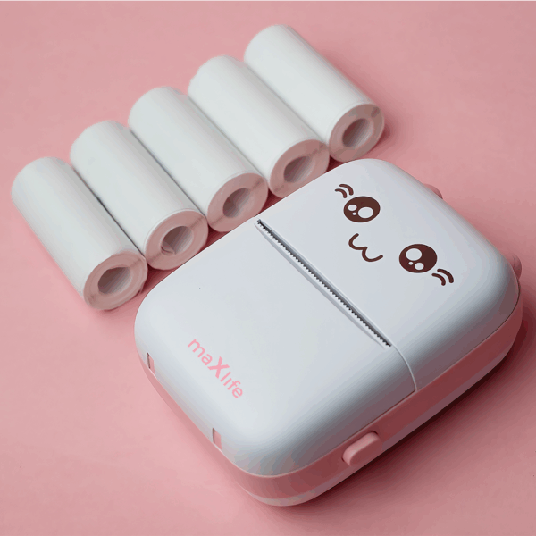Maxlife BT thermal printer MXTP-100 pink