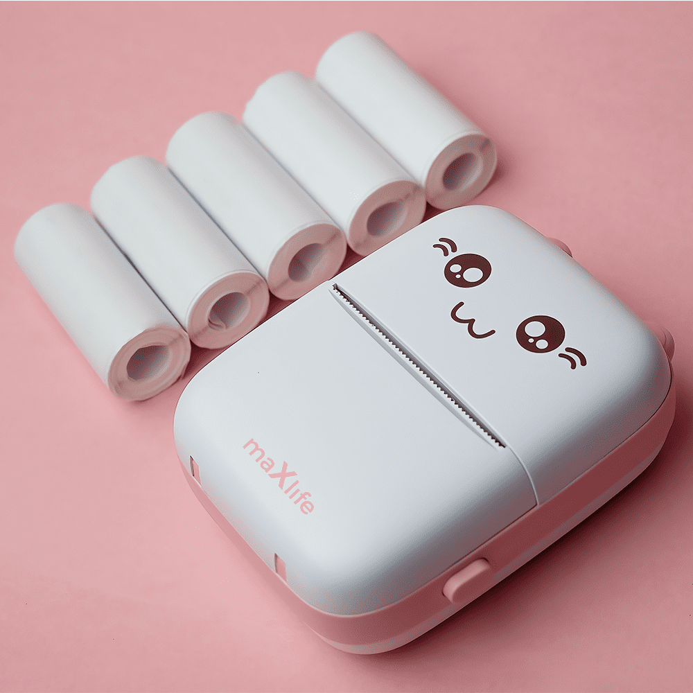 Maxlife BT thermal printer MXTP-100 pink