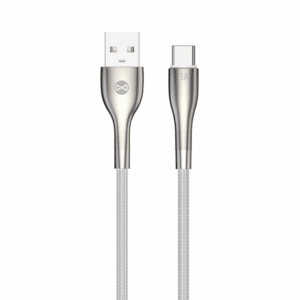 Forever Sleek cable USB - USB-C 1,0 m 3A white