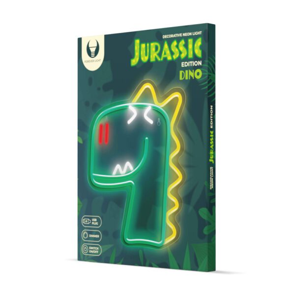 352527_oryg Neon PLEXI LED JURASSIC DINO green FLNJ02 Forever Light