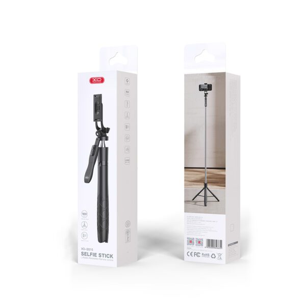 352846_oryg XO selfie stick Bluetooth tripod SS15 black 180cm