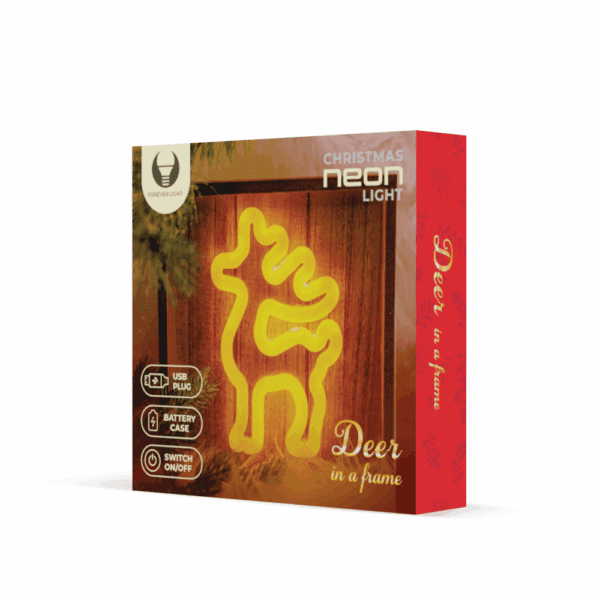 352892_oryg Neon Wood Frame LED DEER warm white FLNW01 Forever Light