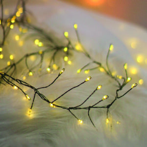 String Light GREEN TWIG CLF-01 600LED yellow 6m + 5m cable Forever Light