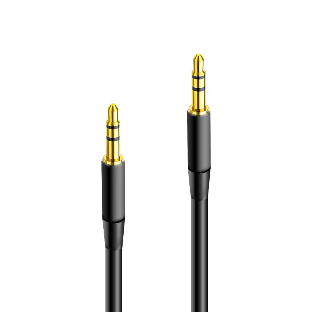 Maxlife audio cable jack 3.5 mm - jack 3.5 mm 1m black