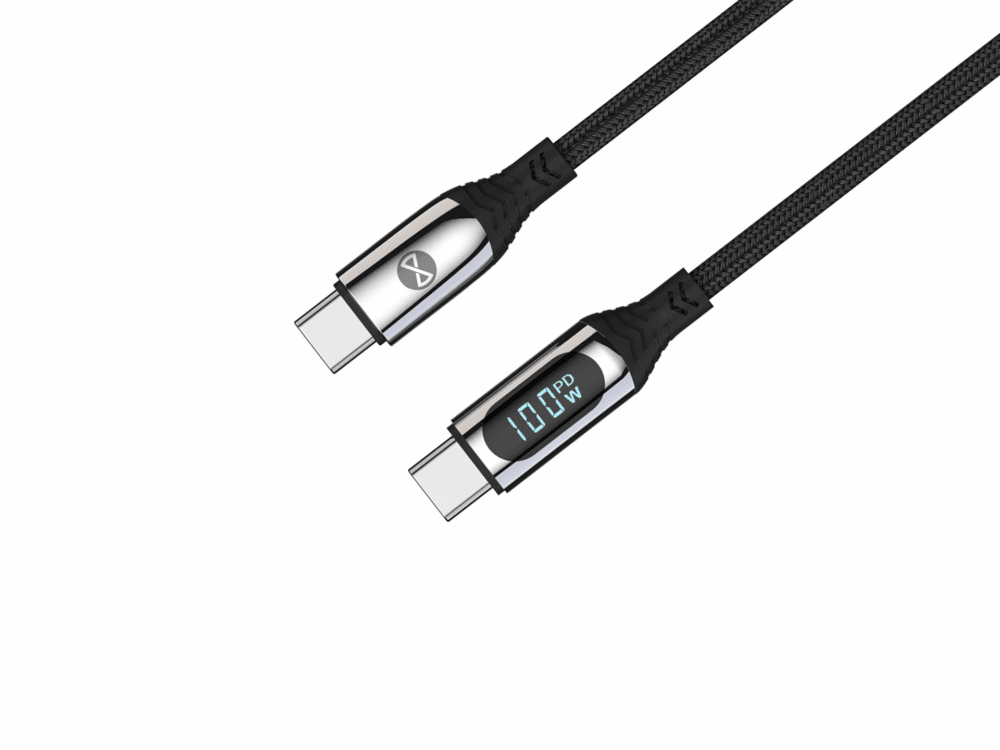356501_oryg Forever LCD cable USB-C - USB-C 1,0 m 100W black