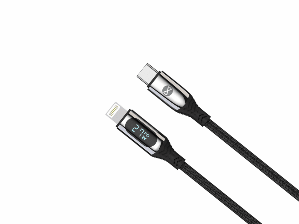 356502_oryg Forever LCD cable USB-C - Lightning 1,0 m 27W black