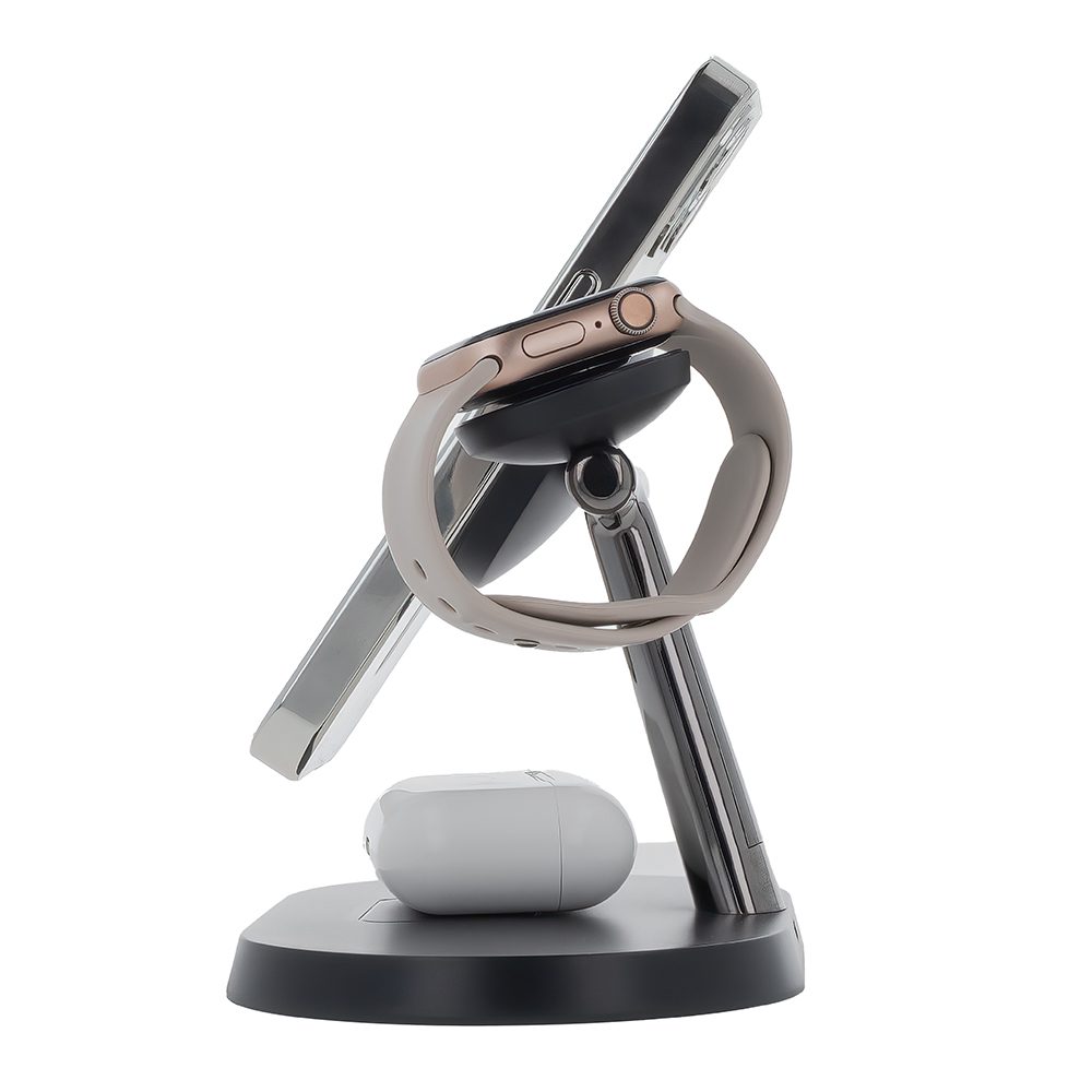 Maxlife MXWC-03 magnetic wireless charger 15W black 3in1