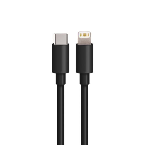 Maxlife MXCC-04 PD QC car charger 1x USB-C 1x USB 20W black + USB-C - Lightning cable 27W