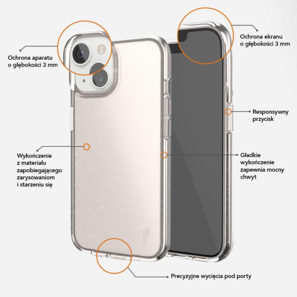 Ugly Rubber Vogue case for iPhone 15 Plus 6,7" rose gold