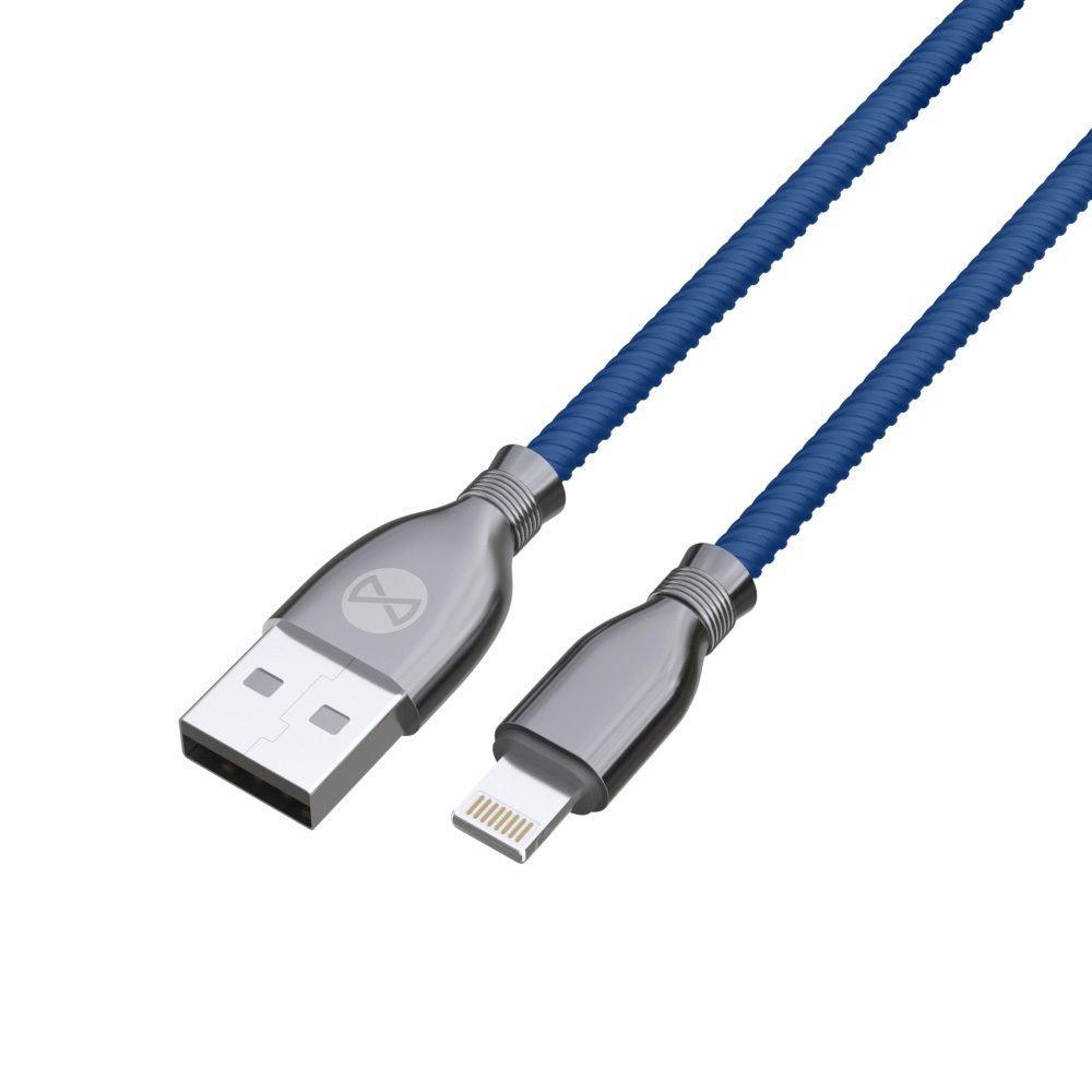 358498_oryg Forever Tornado cable USB - Lightning 1,0 m 3A navy blue