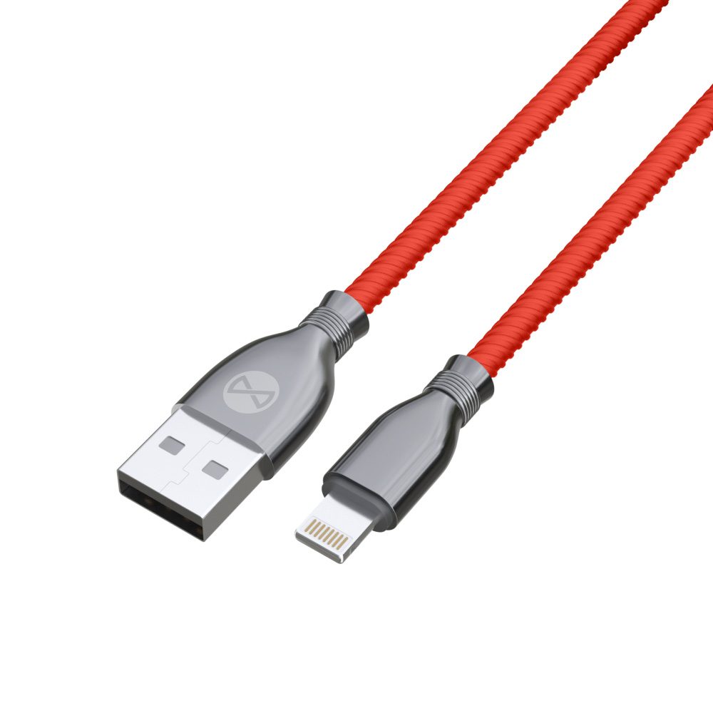 358503_oryg Forever Tornado cable USB - Lightning 1,0 m 3A red