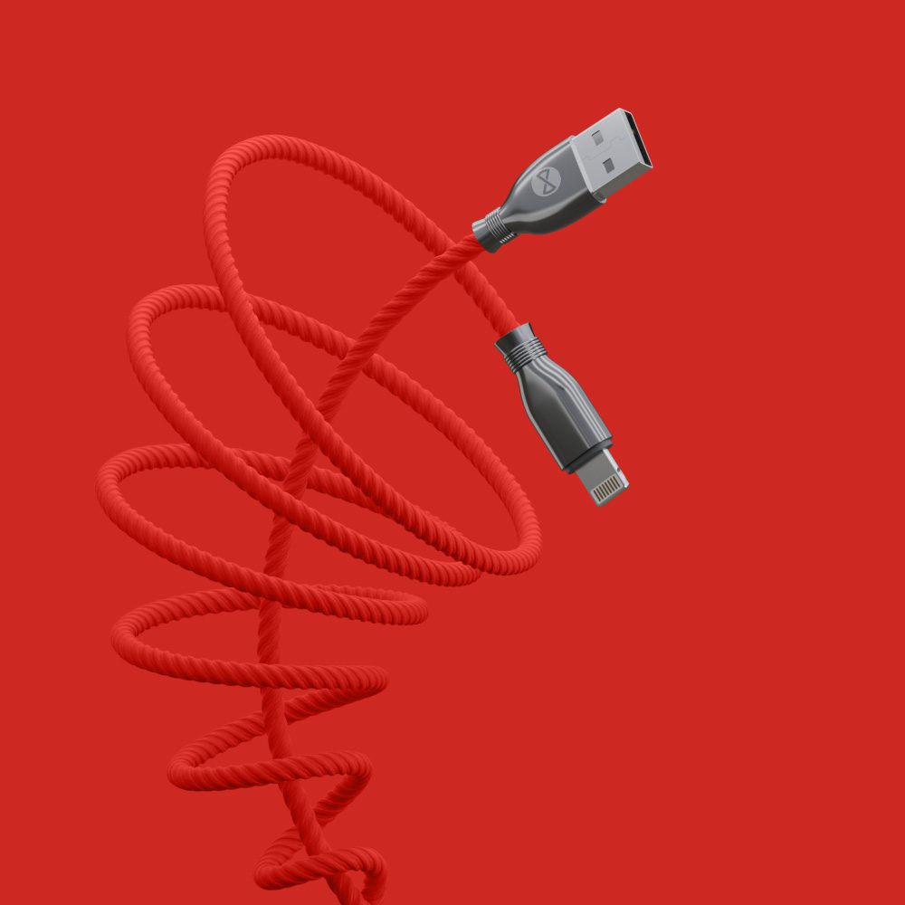 358504_oryg Forever Tornado cable USB - Lightning 1,0 m 3A red