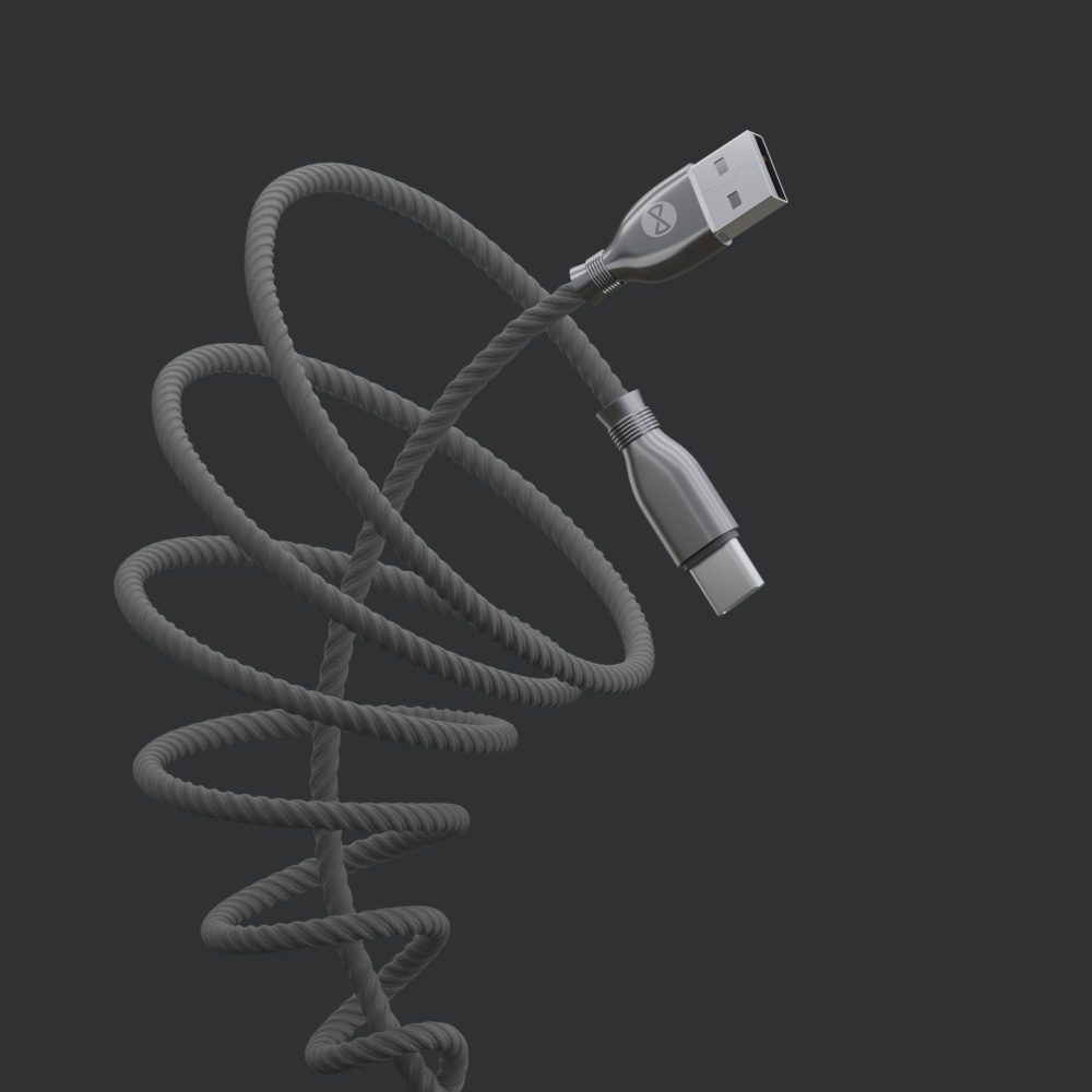 358519_oryg Forever Tornado cable USB - USB-C 1,0 m 3A black