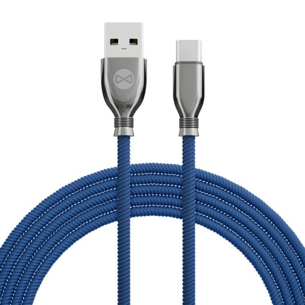 Forever Tornado cable USB - USB-C 1,0 m 3A navy blue