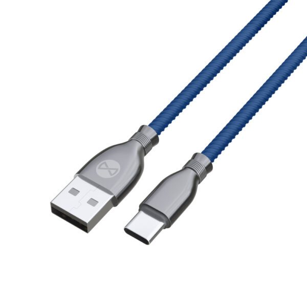 Forever Tornado cable USB - USB-C 1,0 m 3A navy blue