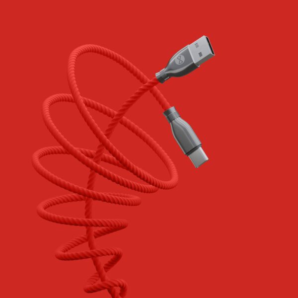 Forever Tornado cable USB - USB-C 1,0 m 3A red