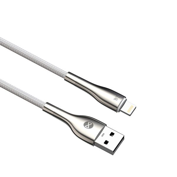 Forever Sleek cable USB - Lightning 1,0 m 2.4A white