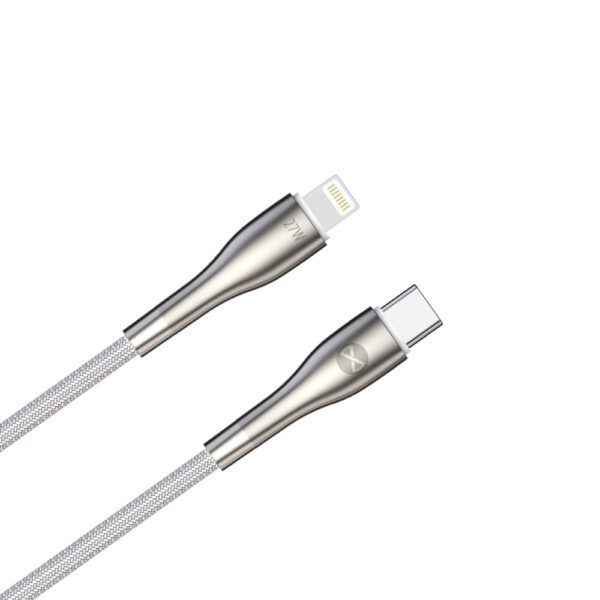 Forever Sleek cable USB-C - Lightning 1,0 m 27W white