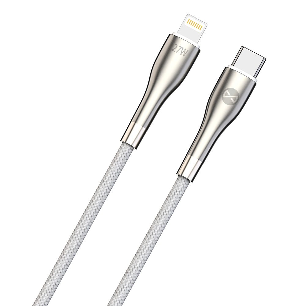 358573_oryg Forever Sleek cable USB-C - Lightning 1,0 m 27W white