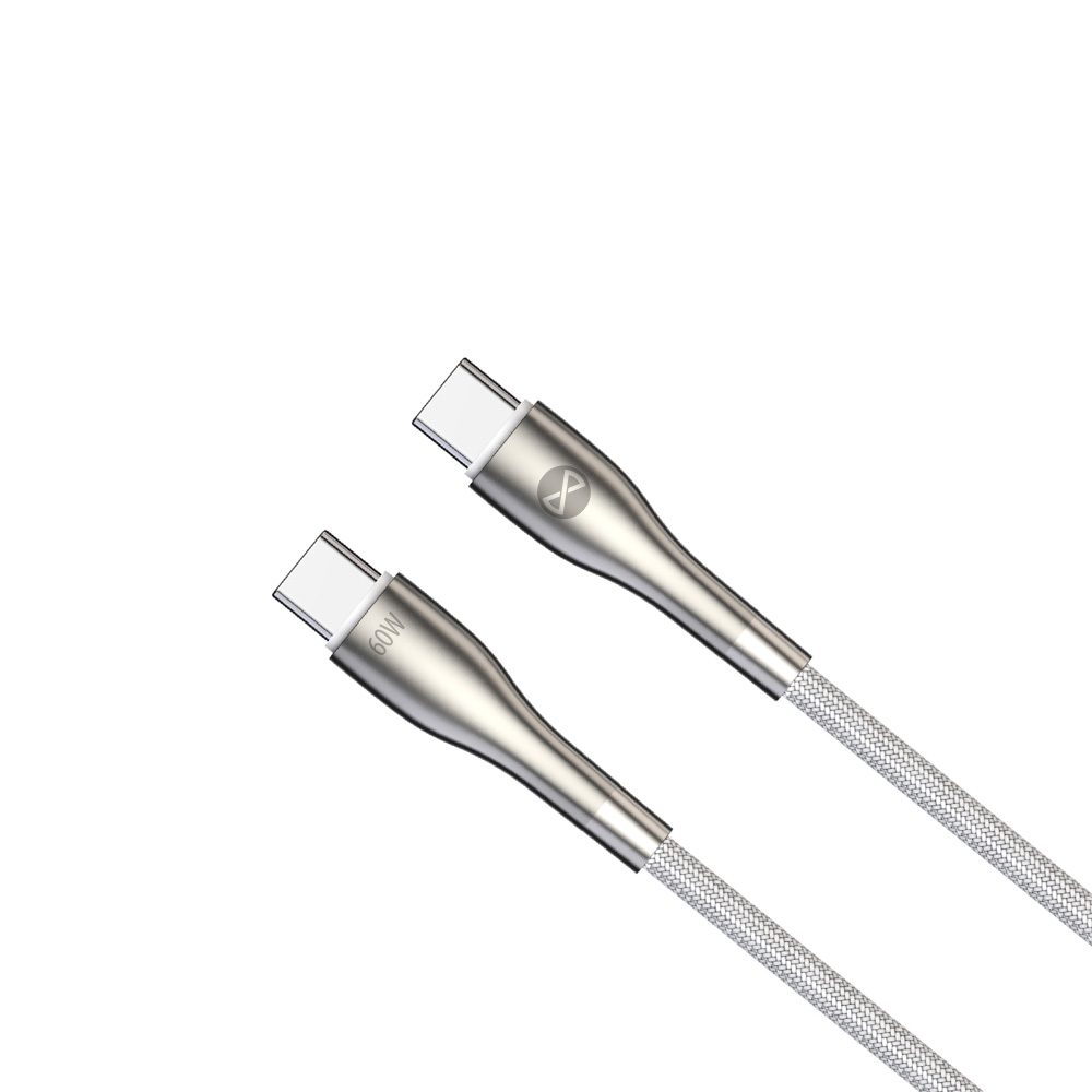 358588_oryg Forever Sleek cable USB-C - USB-C 1,0 m 60W white
