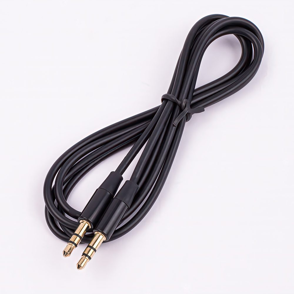 Maxlife audio cable jack 3.5 mm - jack 3.5 mm 1m black