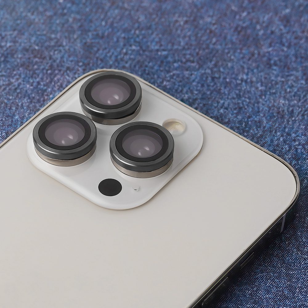 360179_oryg Set of lens glasses for iPhone 13 Mini / iPhone 13 black frame (2 pcs)