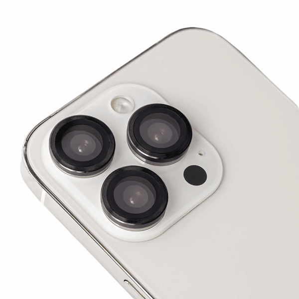 360186_oryg Set of lens glasses for iPhone 16 Pro Max 6,9" black frame (3szt)