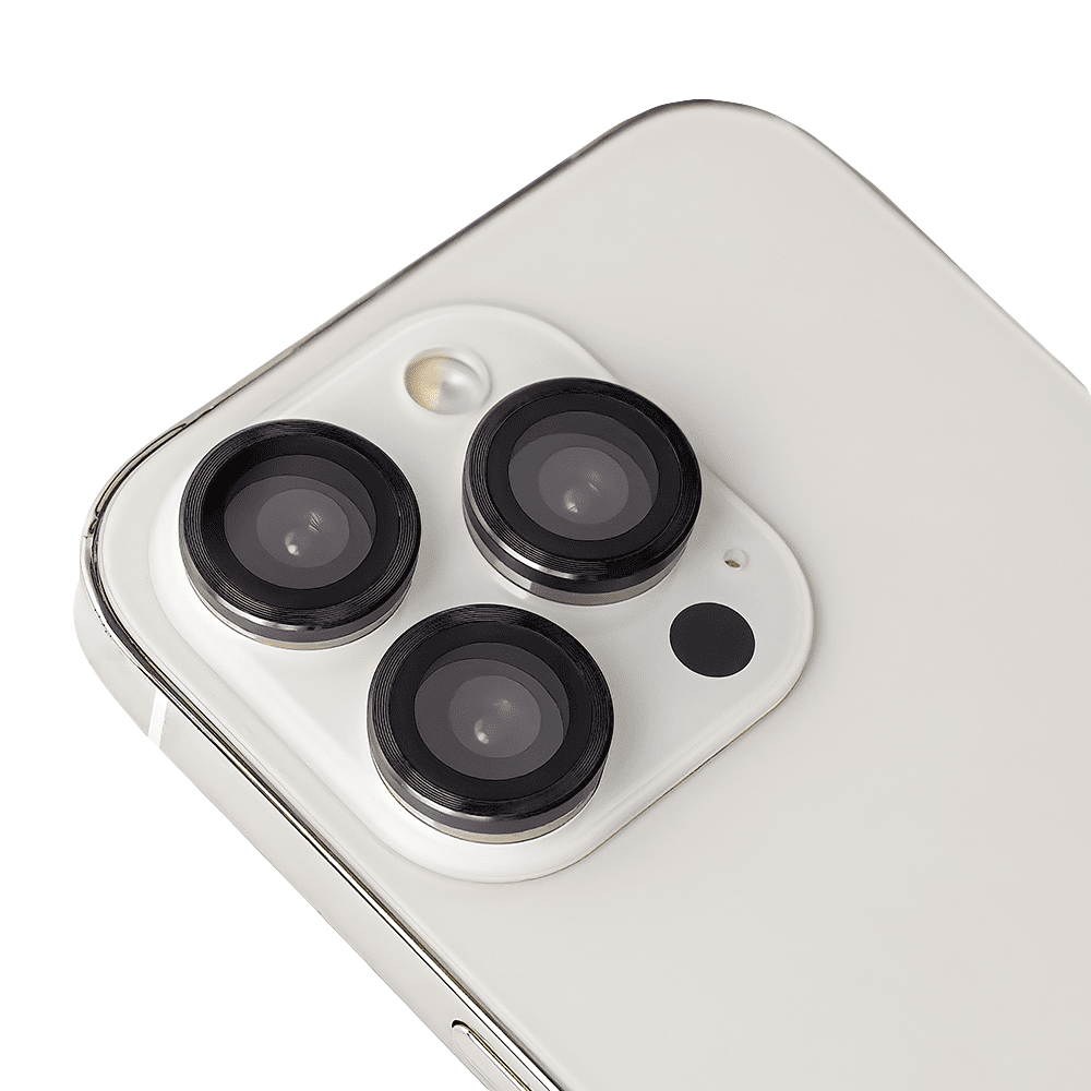 360186_oryg Set of lens glasses for iPhone 13 Mini / iPhone 13 black frame (2 pcs)