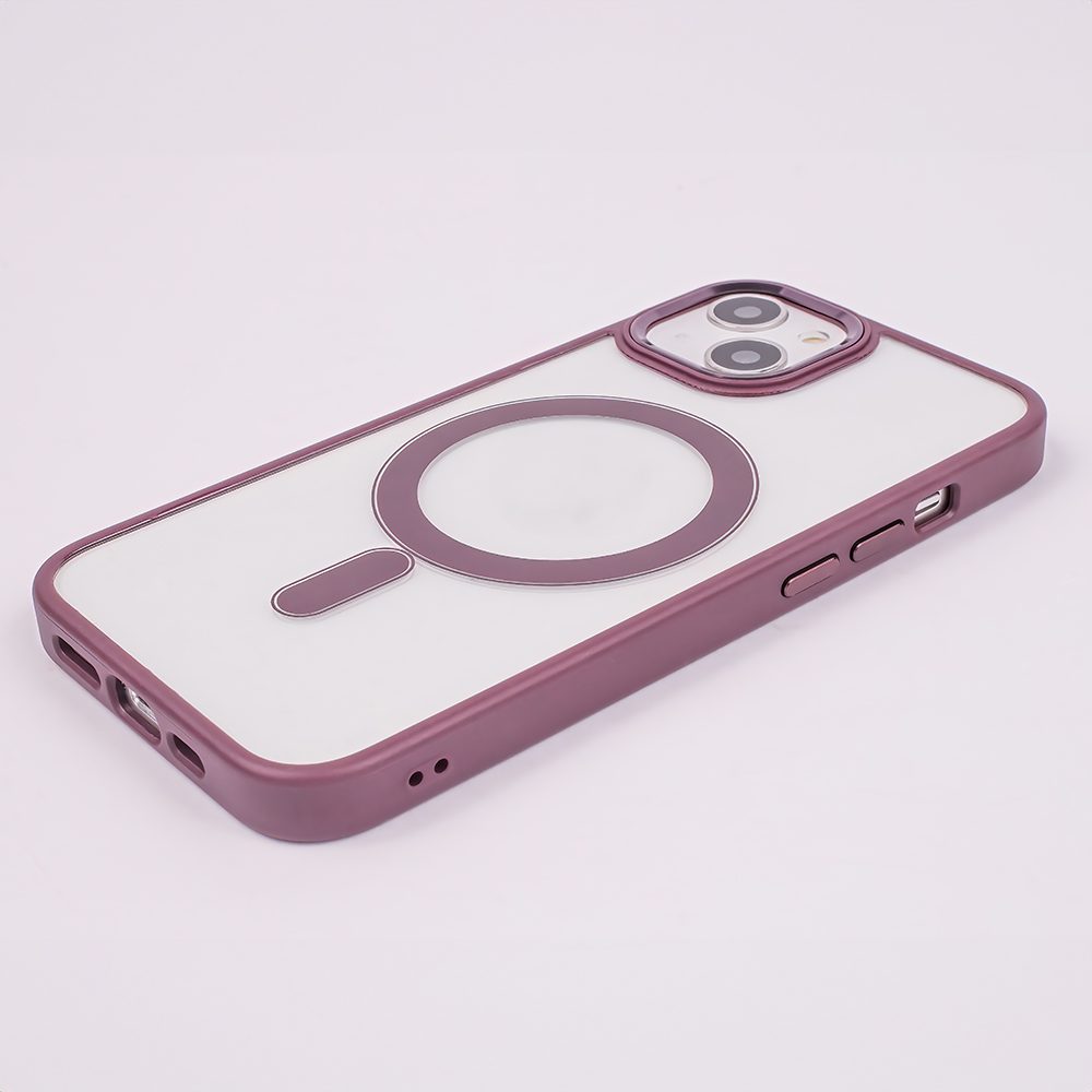 360464_oryg Satin Clear Mag case for iPhone 14 6,1" purple