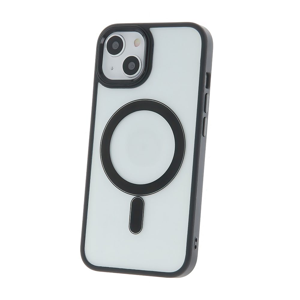 360467_oryg Satin Clear Mag case for iPhone 15 Pro Max 6,7" black