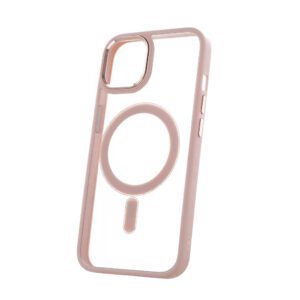Satin Clear Mag case for iPhone 11 pink