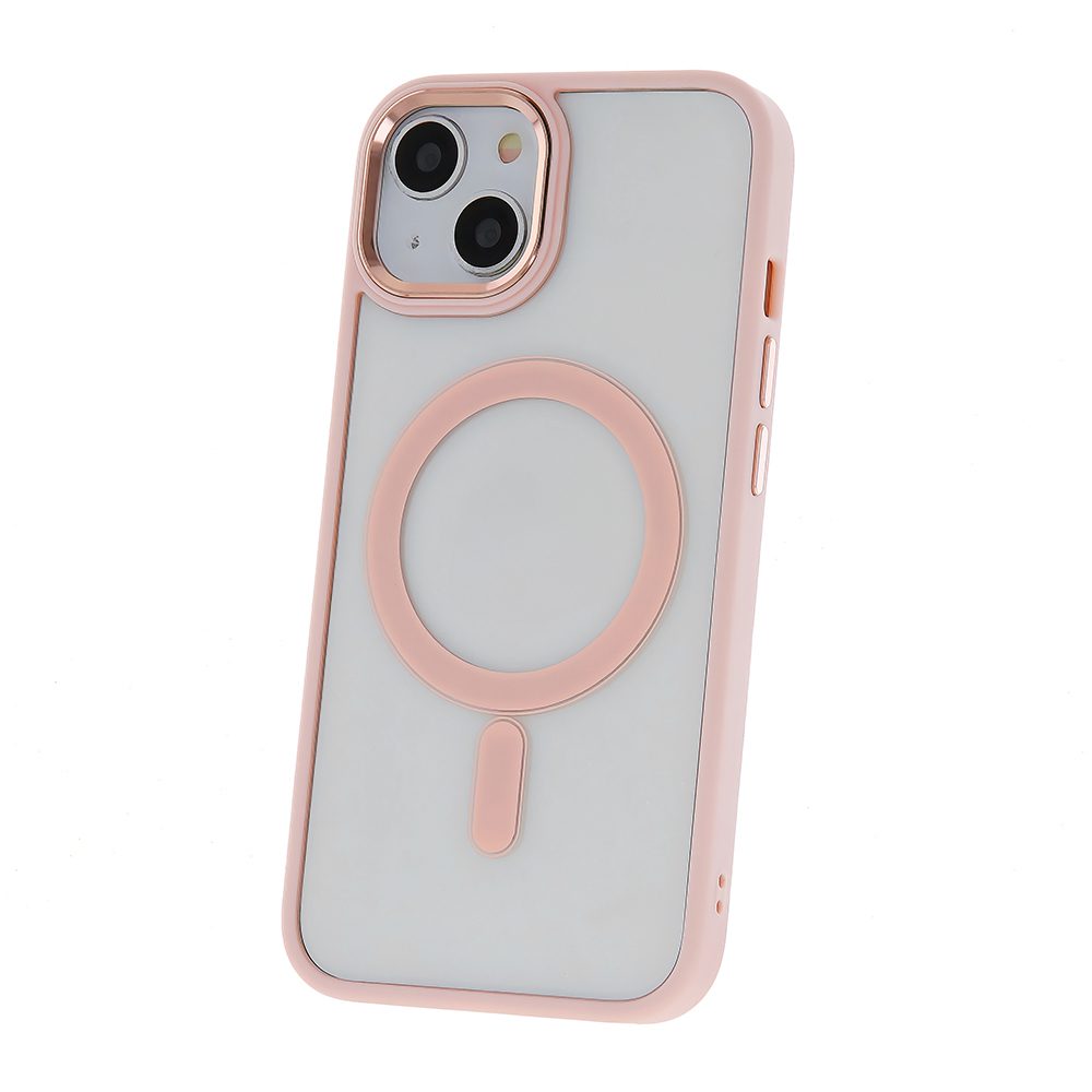 360472_oryg Satin Clear Mag case for iPhone 14 Pro 6,1" pink