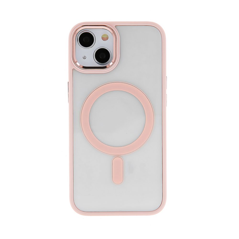 360473_oryg Satin Clear Mag case for iPhone 14 Pro 6,1" pink